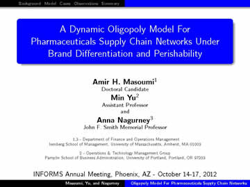 INFORMS 2012