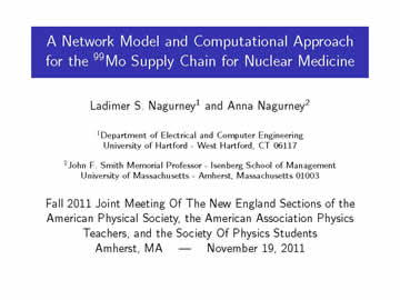 INFORMS 2011