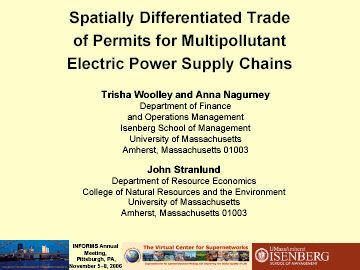 Woolley, Nagurney, and Stranlund